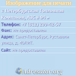 Петербургская Топливная Компания, АЗС # 94